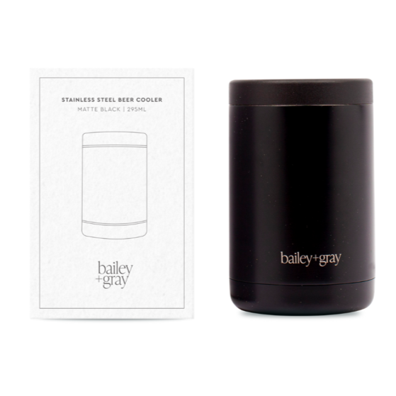 Bailey + Gray Stainless Steel Beer Cooler Black