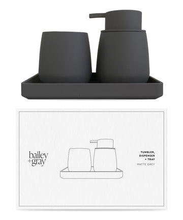 Bailey + Gray Soap Dispenser Tray Set