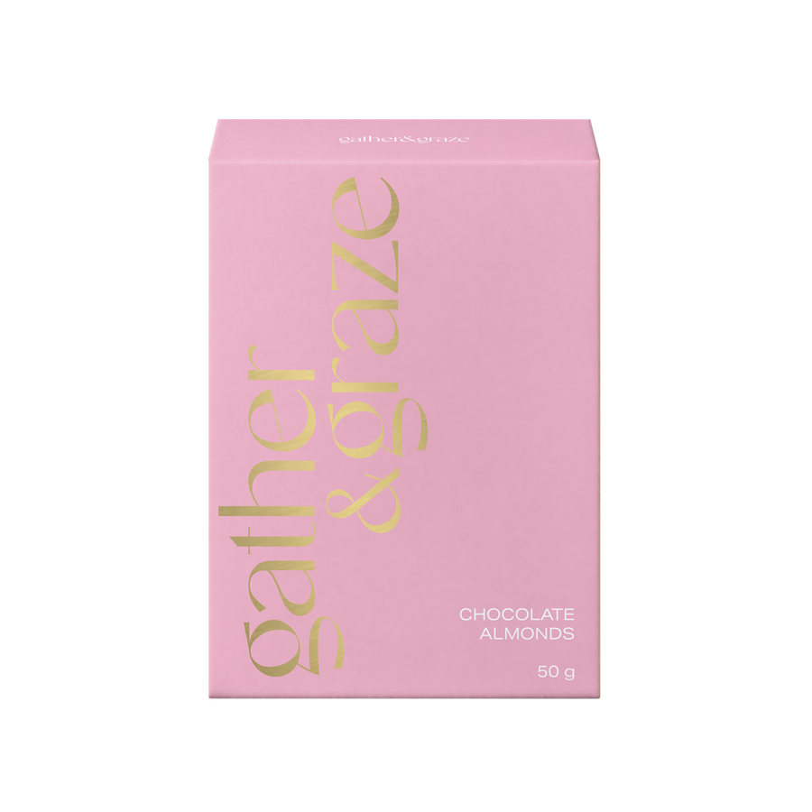 Gather & Graze Chocolate Almonds 50g Pink