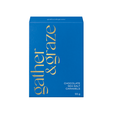 Gather & Graze Chocolate Sea Salt Caramels 55g Blue