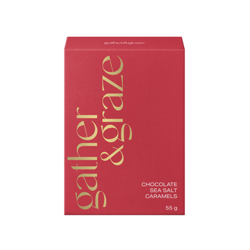 Gather & Graze Chocolate Sea Salt Caramels 55g Red