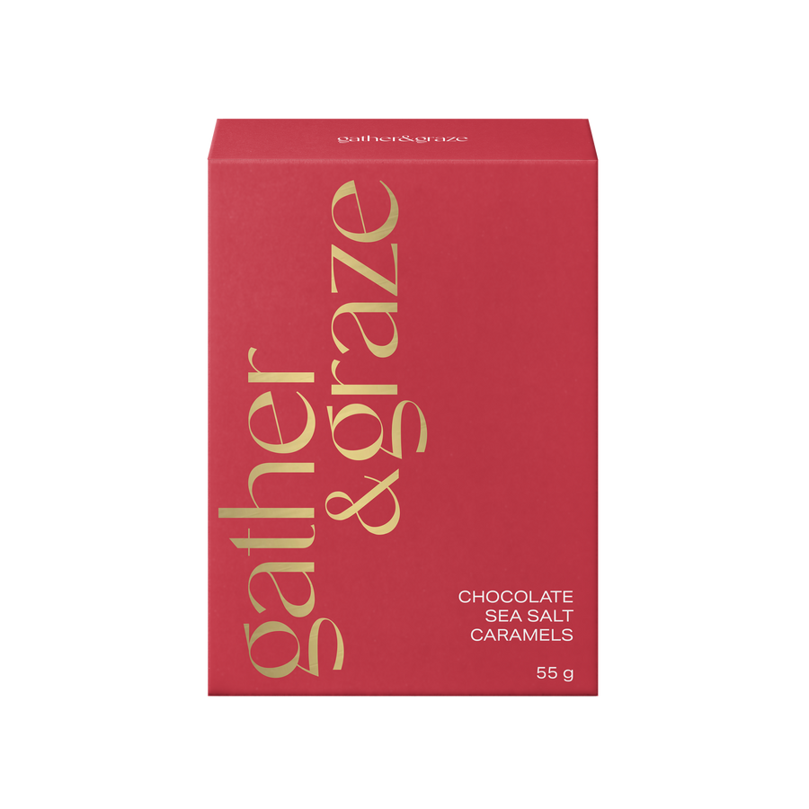 Gather & Graze Chocolate Sea Salt Caramels 55g Red