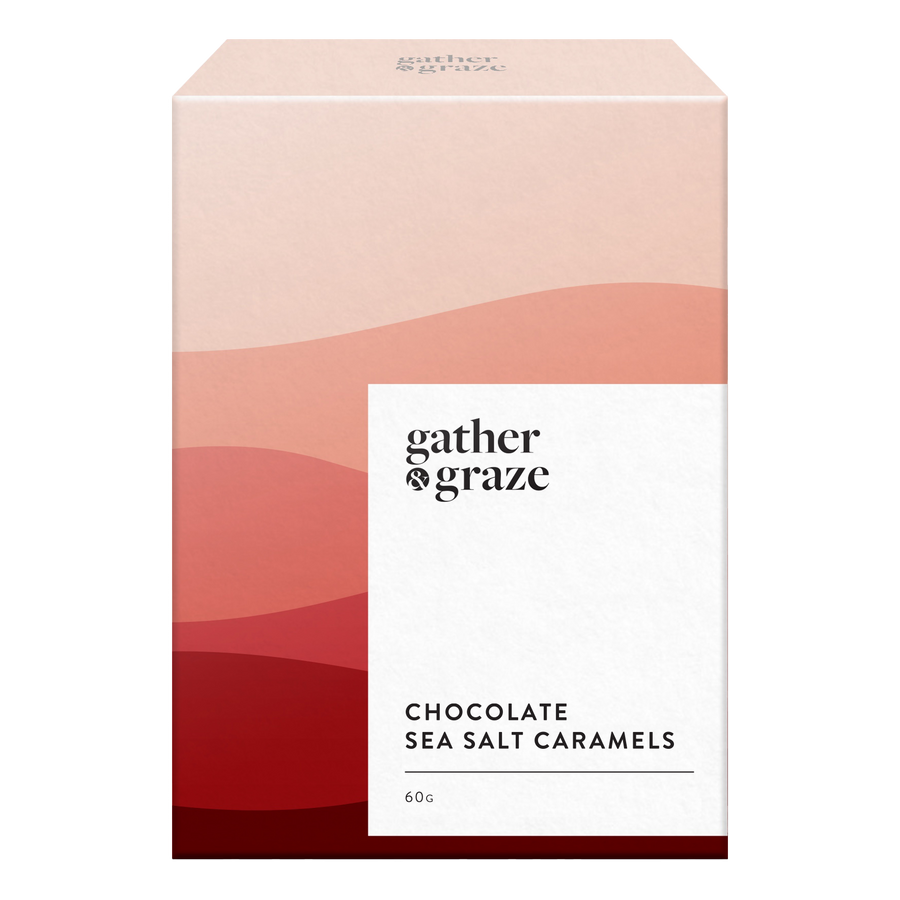 Gather & Graze Chocolate Sea Salt Caramels 60g Red