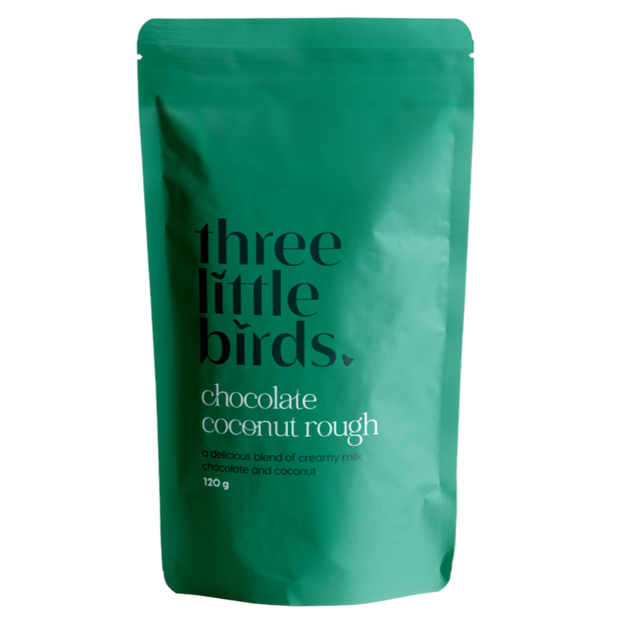 Three Little Birds Chocolate Coconut Rough 120g Green