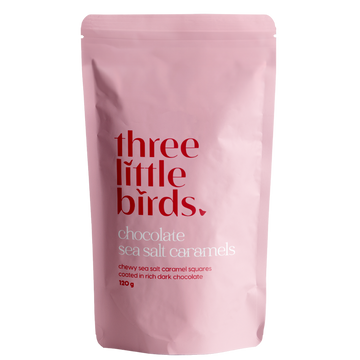 Three Little Birds Chocolate Sea Salt Caramels 120g