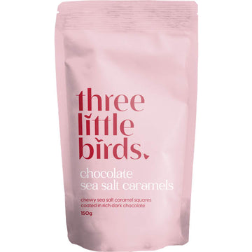 Three Little Birds Chocolate Sea Salt Caramels 150g