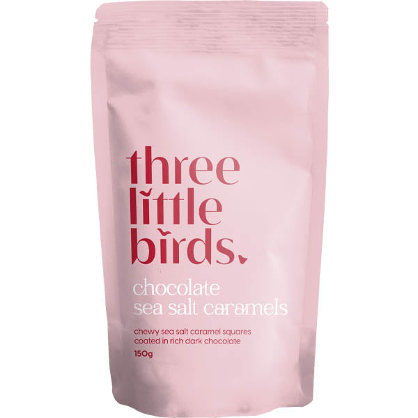 Three Little Birds Chocolate Sea Salt Caramels 150g