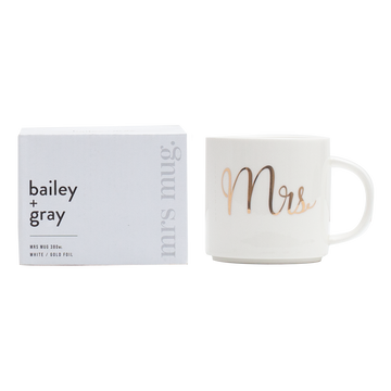 Bailey + Gray MRS Mug with gold foil