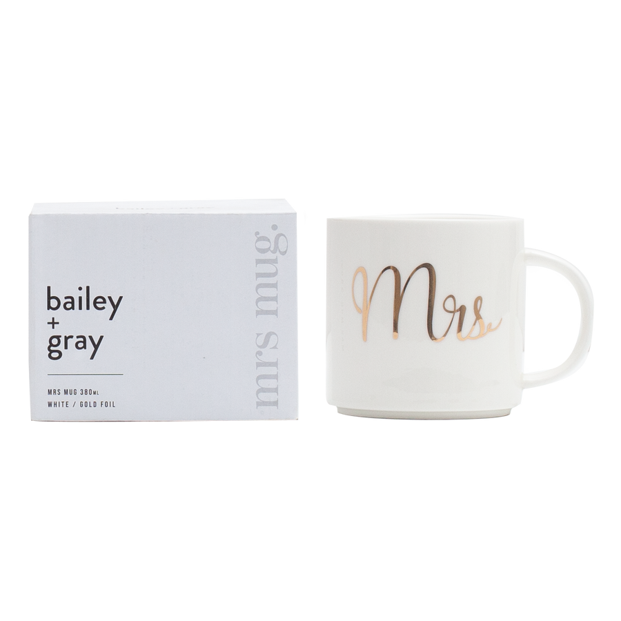 Bailey + Gray MRS Mug with gold foil