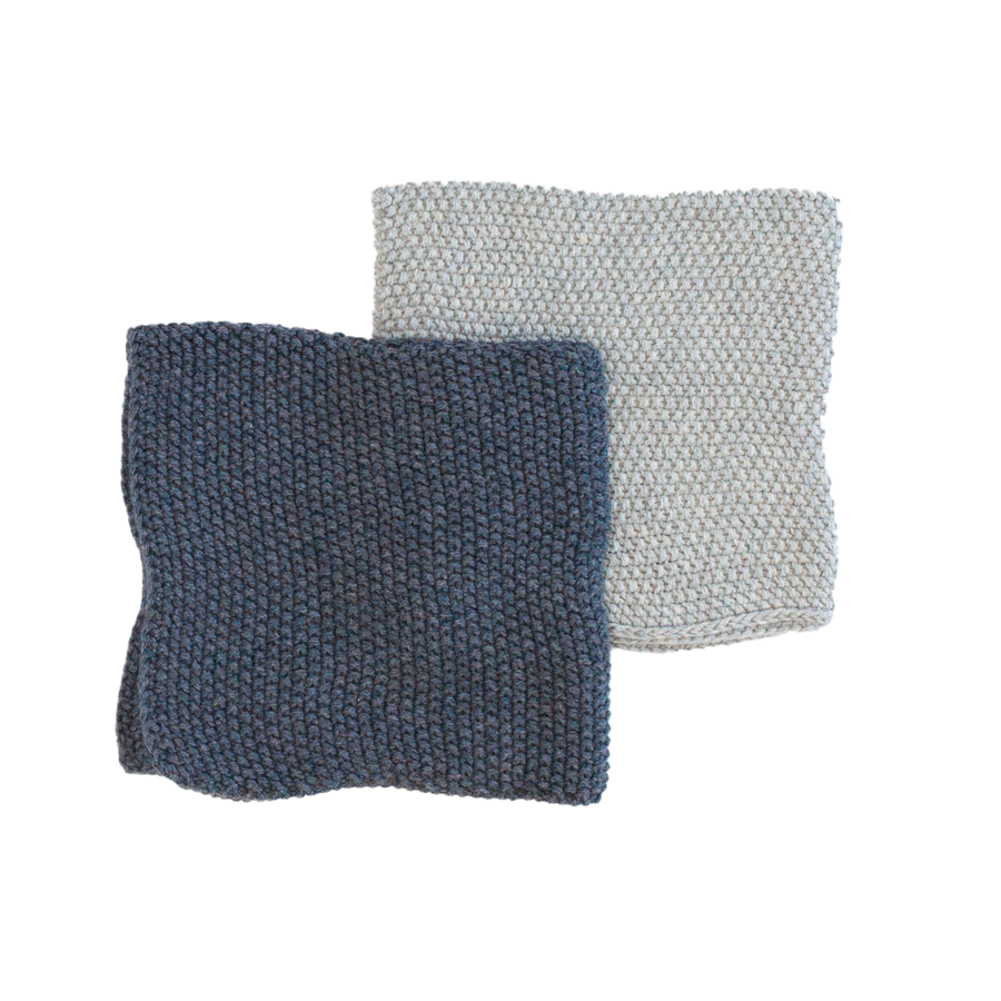 Bailey + Gray Cotton Knitted Wash Cloth (Set of 2)