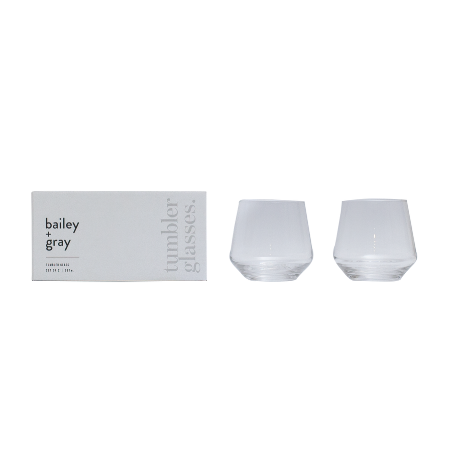 Bailey + Gray Tumbler Glass 387ml (Set of 2)
